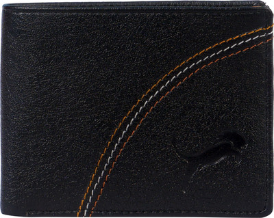 

wild edge Men Black Artificial Leather Wallet(3 Card Slots)