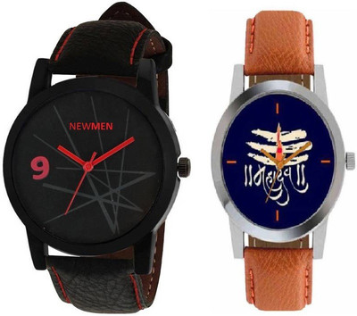 

Newman AJ Stylis Lord Shiva Blue Dial & Simple Red Black Analog Watch - Men's & Boys Watch - For Men