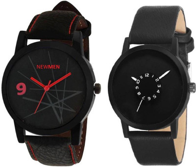 

Newman AJ Stylis Black Skimi & Simple Red Black Analog Watch - Men's & Boys Watch - For Men