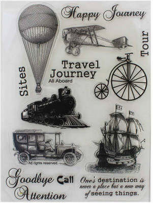 

Tootpado Clear Stamps Set of 12 - Happy Jporney (CCST07) - For Card Making Decoration and Scrapbooking