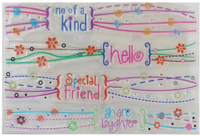 

Tootpado Clear Stamps Set of 4 - Special Friend (CCST06) - For Card Making Decoration and Scrapbooking