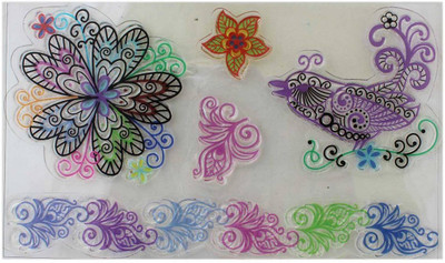 

Tootpado Clear Stamps Set of 5 - Flora And Fauna (CCST09) - For Card Making Decoration and Scrapbooking