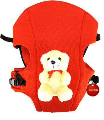 

Aayat Kids SmartBuy Premium Honey Comb Adjustable Belt Teddy Bear 48 Baby Carrier(Red, Front Carry facing in)