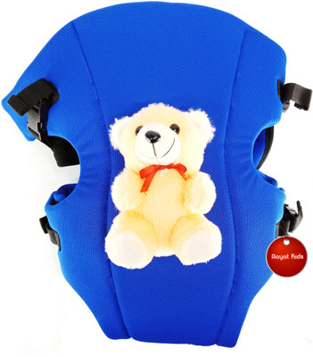 

Aayat Kids SmartBuy Premium Honey Comb Adjustable Belt Teddy Bear 19 Baby Carrier(Dark Blue, Front Carry facing in)