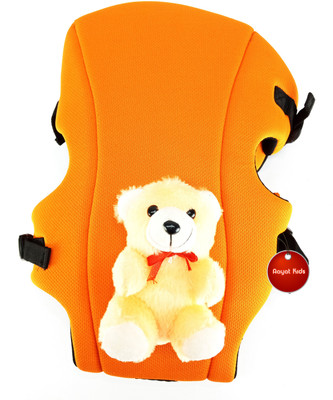 

Aayat Kids SmartBuy Premium Honey Comb Adjustable Belt Teddy Bear 25 Baby Carrier(Orange, Front Carry facing in)
