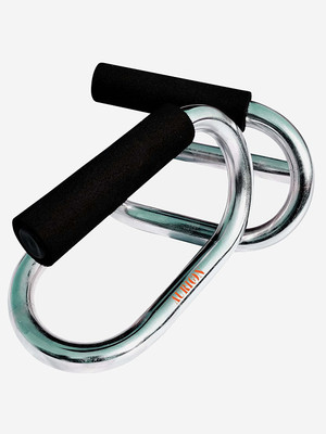 

Aurion Push up Bars Push up Stands Handles Set for Men and Women Workout Push-up Bar(Silver)
