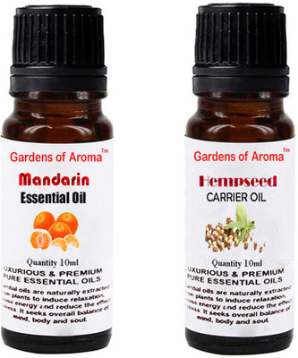 

Gardens Of Aroma Mandarin Essential Oil And Hepmseed Carrier Oil(20 ml)
