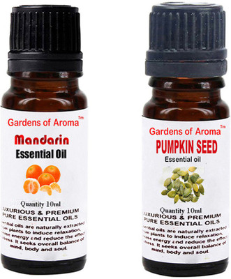 

Gardens Of Aroma Mandarin Essential Oil And Pumkinseed Essential Oil(20 ml)