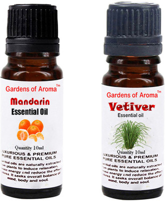 

Gardens Of Aroma Mandarin Essential Oil And Vetiver Essential Oil(20 ml)
