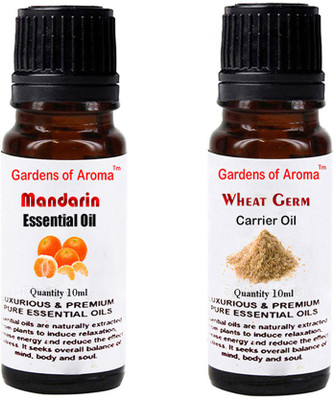 

Gardens Of Aroma Mandarin Essential Oil And Wheat germ Carrier Oil(20 ml)