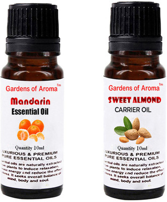 

Gardens Of Aroma Mandarin Essential Oil And Sweet almond Carrier Oil(20 ml)