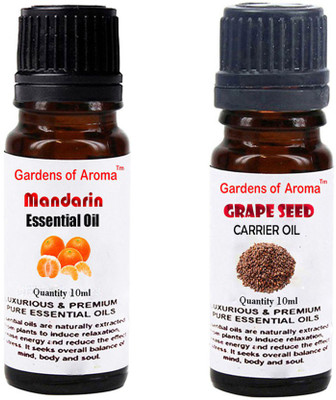 

Gardens Of Aroma Mandarin Essential Oil And Grapeseed Carrier Oil(20 ml)