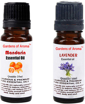 

Gardens Of Aroma Mandarin Essential Oil And Lavender Essential Oil(20 ml)