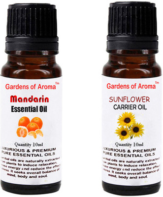 

Gardens Of Aroma Mandarin Essential Oil And Sunflower Carrier Oil(20 ml)