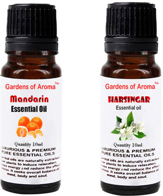 

Gardens Of Aroma Mandarin Essential Oil And Harshingar Essential Oil(20 ml)