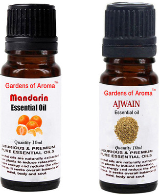 

Gardens Of Aroma Mandarin Essential Oil And Ajwain Essential Oil(20 ml)