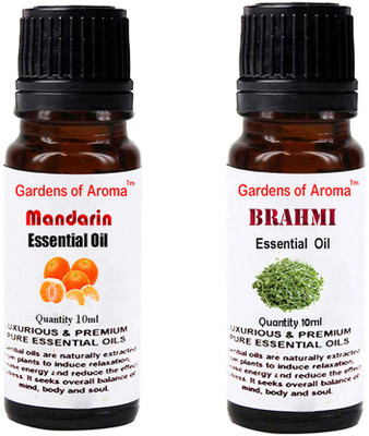 

Gardens Of Aroma Mandarin Essential Oil And Brahmi Essential Oil(20 ml)