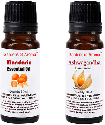 

Gardens Of Aroma Mandarin Essential Oil And Ashwagandha Essential Oil(20 ml)