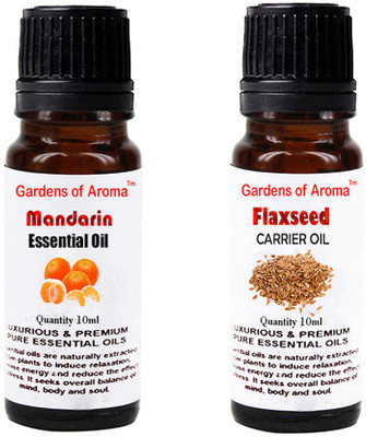 

Gardens Of Aroma Mandarin Essential Oil And Flaxseed Carrier Oil(20 ml)