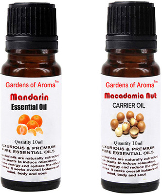 

Gardens Of Aroma Mandarin Essential Oil And Macadamia Nut Carrier Oil(20 ml)