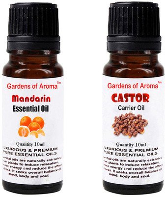 

Gardens Of Aroma Mandarin Essential Oil And Castor Carrier Oil(20 ml)
