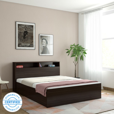 Hometown Alex Engineered Wood Queen Box Bed(Finish Color - Ozark walnut, Delivery Condition - Knock Down) Hometown Alex Engineered Wood Queen Box Bed(Finish Color - Ozark walnut, Delivery Condition - Knock Down)