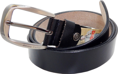 

jimmy carter Men Casual, Formal Black Genuine Leather Belt