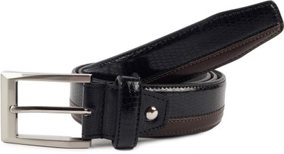 

Waist Wire Men Formal Black Artificial Leather Belt