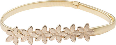 

Globus Women Casual Gold Synthetic Belt