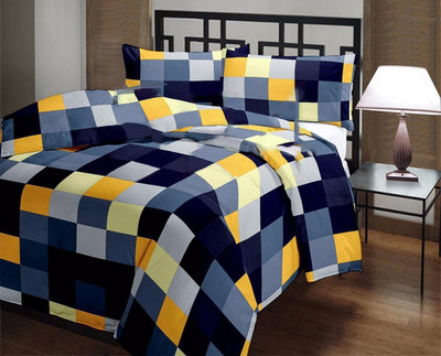 

Aay Kay Checkered  Dohar(Cotton, Multicolor