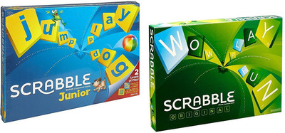 

Civil Scrabble Board Game + Scrabble Junior Crossword Board Game Pack of 2 (Combo) Board Game