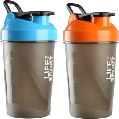 

Kombuis Kitchenware Life Is A Sport Shaker Bottle 500 ml Shaker(Pack of 2, Multicolor)