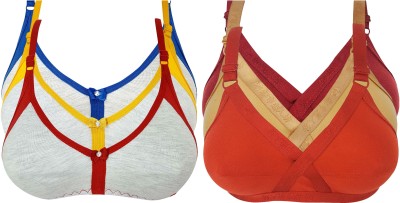 X-WELL Women Sports Non Padded Bra(Red, Gold, Blue, Maroon, Yellow)