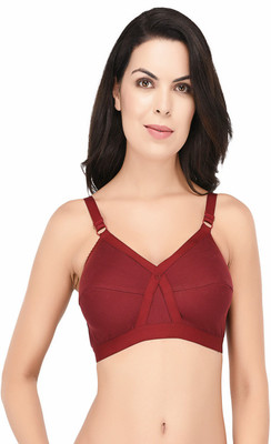 elina Women Full Coverage Non Padded Bra(Maroon)