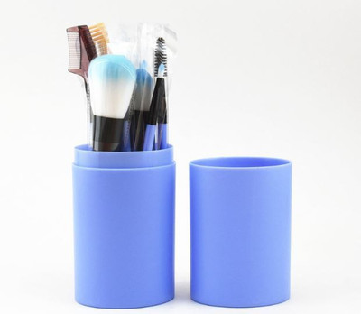 

SYGA 12 Pcs Plastic Bucket Makeup Brush - Blue(Pack of 12)