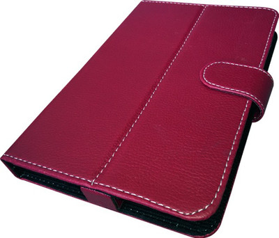 Cutesy Flip Cover for iBall Slide 6318i(Maroon, Cases with Holder)