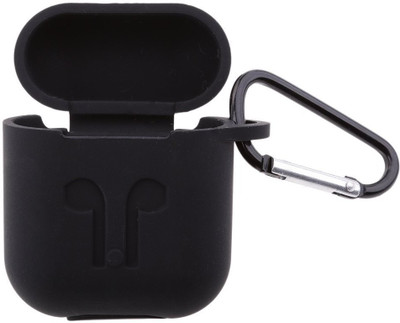 

Midkart Wallet Case Cover for Apple Airpods Smooth Matte Black Silicon Rubber Shockproof with Key Chain Clip(Black, Rugged Armor, Silicon, Rubber, Metal)