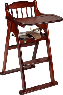 

LuvLap Foldable Wooden Chair with Multipurpose Tray(Brown)