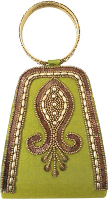 

HimalayaHandicraft Casual, Party, Formal Green Clutch