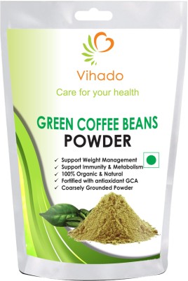 Vihado Nutrition Green Coffee Beans Powder for Weight Management Instant Coffee(100 g)