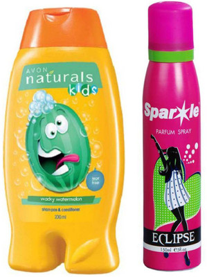 

Avon Anew Naturals Kids Wacky Watermelon (200 ml) With one sparkle perfume spray 150 ml(Set of 2)