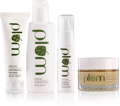 

Plum Green Tea Face Care - Full Set(Set of 4)
