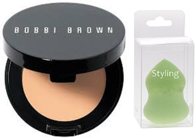 

styling Sponge Puff&Bobbi Brown Corrector Shade Porcelain Peach Concealer(Set of 2)