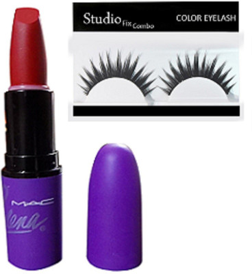 

Studio Fix Combo Eyelashes & Selena Matte Finish Red Lipstick(Set of 2)