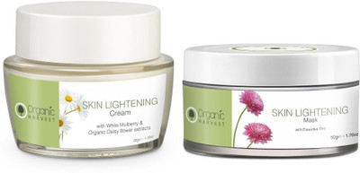 

Organic Harvest Skin Lightening Cream (50g) + Mask (50g)(Set of 2)