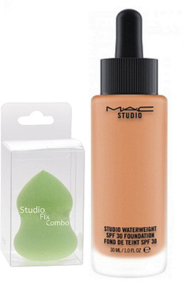 

Studio Fix Combo Sponge Blender Puff& Waterweight Spf30 Foundation Fond De Teint Spf30(Set of 2)