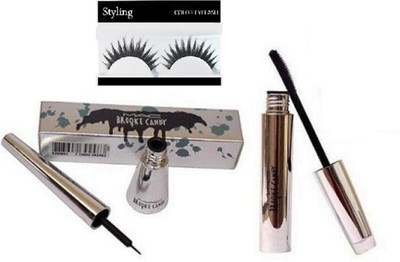 

styling Eyelashes&Mac Brooke Candy Liquid Eyeliner &Mac Brooke Candy Mascara(Set of 3)