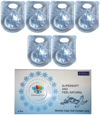 

Diamond Eye -4.5 Monthly Contact Lens(-4.5, White, Pack of 3)
