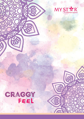 

MyStar A4 Notebook(Craggy Feel Series, Cream, Voilet, Pack of 6)