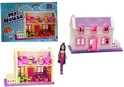 

starsky 35 pieces Complete Doll House Play Set For Kids(Multicolor)